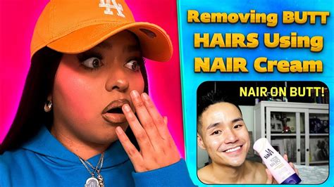 kevin leonardo nair hair removal video|removing butt hairs using nair cream.